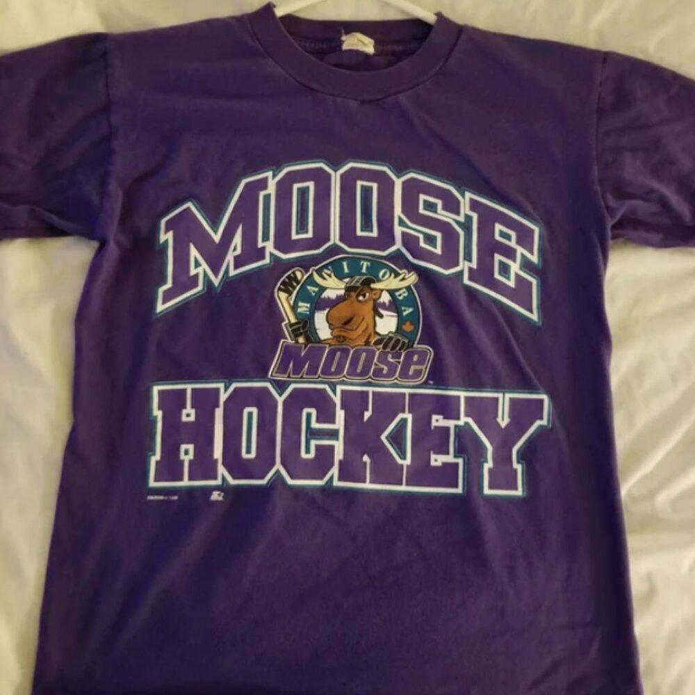 Manitoba Moose Ihl Hockey Team 1999 Vintage Sports Fan Un??isex T-Shirt